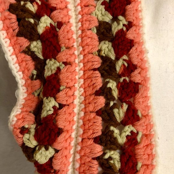 Adorable Ugly Grannycore Handmade Knit Vest - Size‎ Medium (M) - Picture 4 of 9